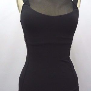Lululemon Athletica Black Mesh Active Top SZ 2